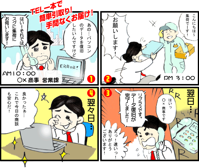 急いで取り戻したい方 ハードディスク 修理 秋田